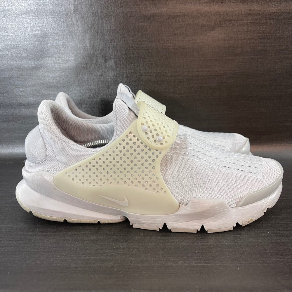 Nike Sock Dart Mens Size 12 Grey Running Training Mesh Strap Shoes 819686-006